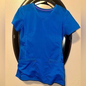 Blue purple label scrub set